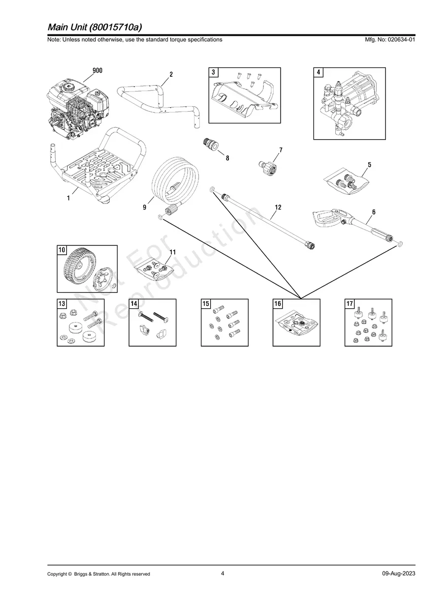 BRIGGS AND STRATTON, 020634-01, IPL.4